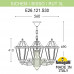 Подвесной уличный светильник FUMAGALLI SICHEM/RUT 3L (люстра) E26.120.S30.AXF1R Подвесной уличный светильник FUMAGALLI SICHEM/RUT 3L (люстра) E26.120.S30.AXF1R